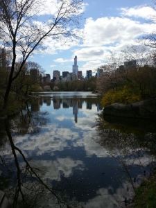 A beautiful view of NYC from Central Park West in May 2015.